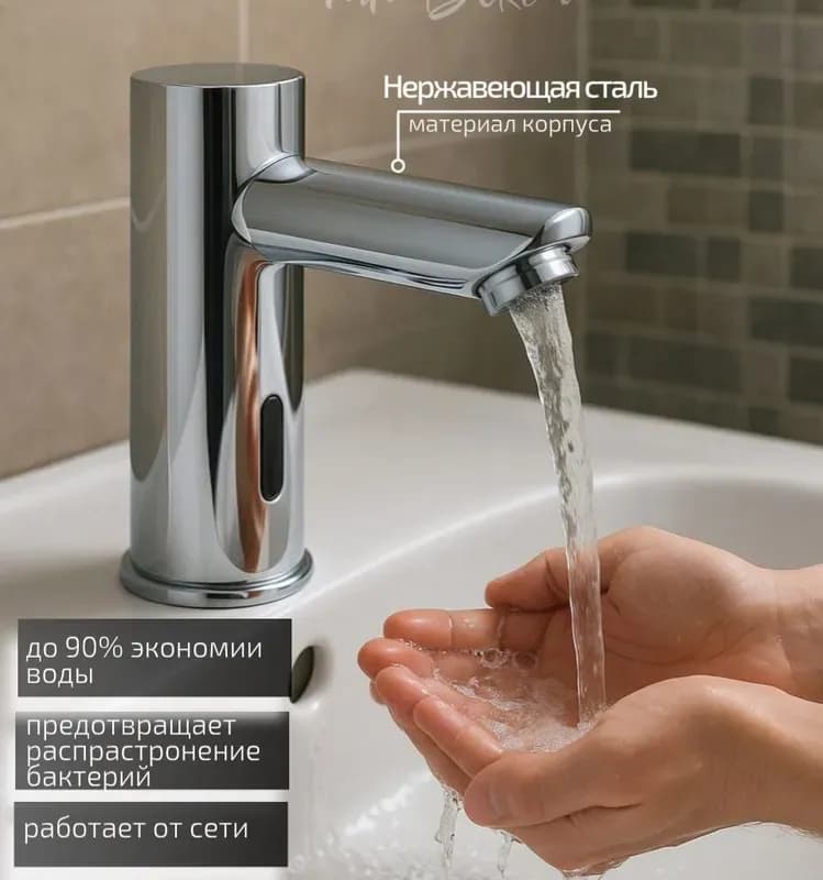 Смеситель для раковины хромированный Hansen