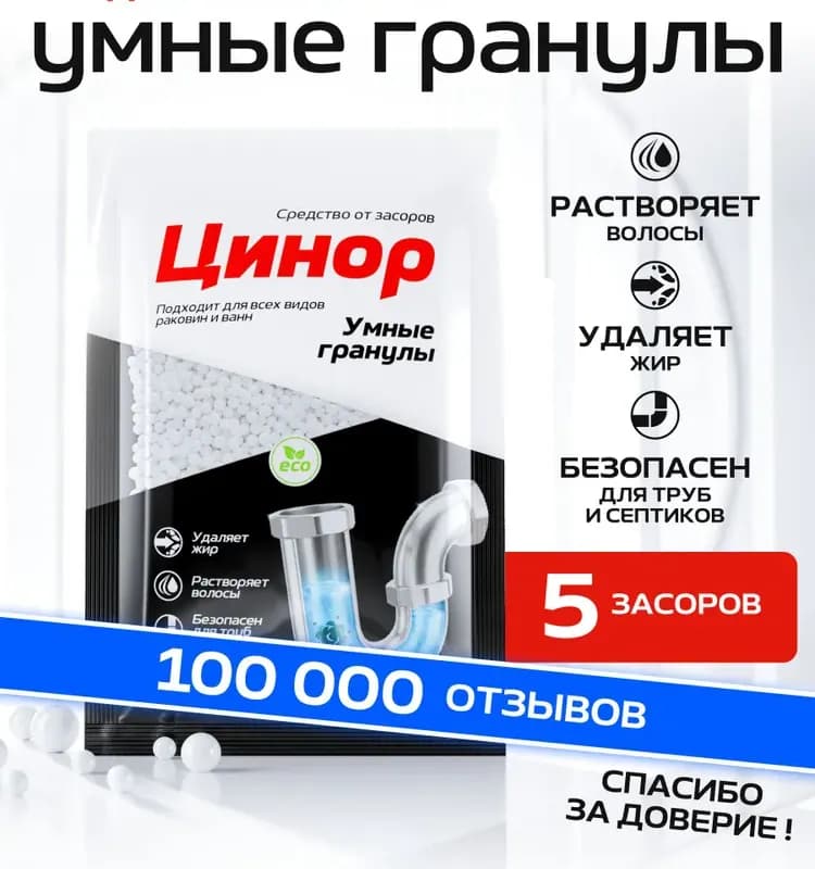 Средства от засоров