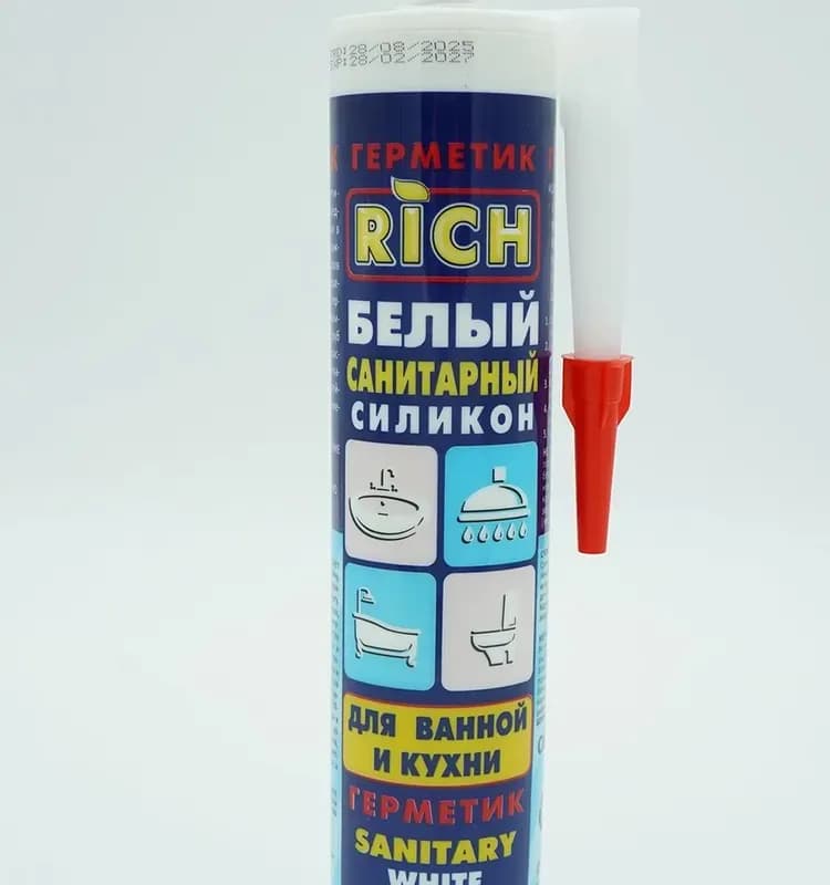 Силикон санитарный белый Rich