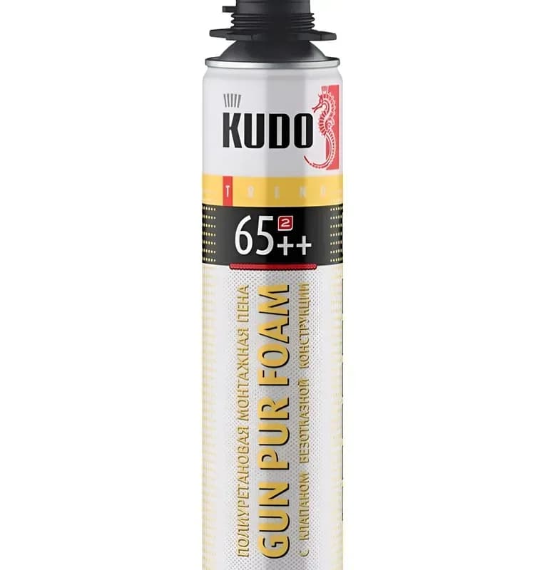 Пена KUPT10S65++ полиуретановая монтажная профессиональная KUDO TREND 65++