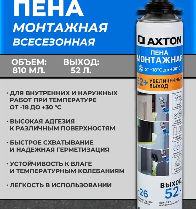 Пена монтажная AXTON