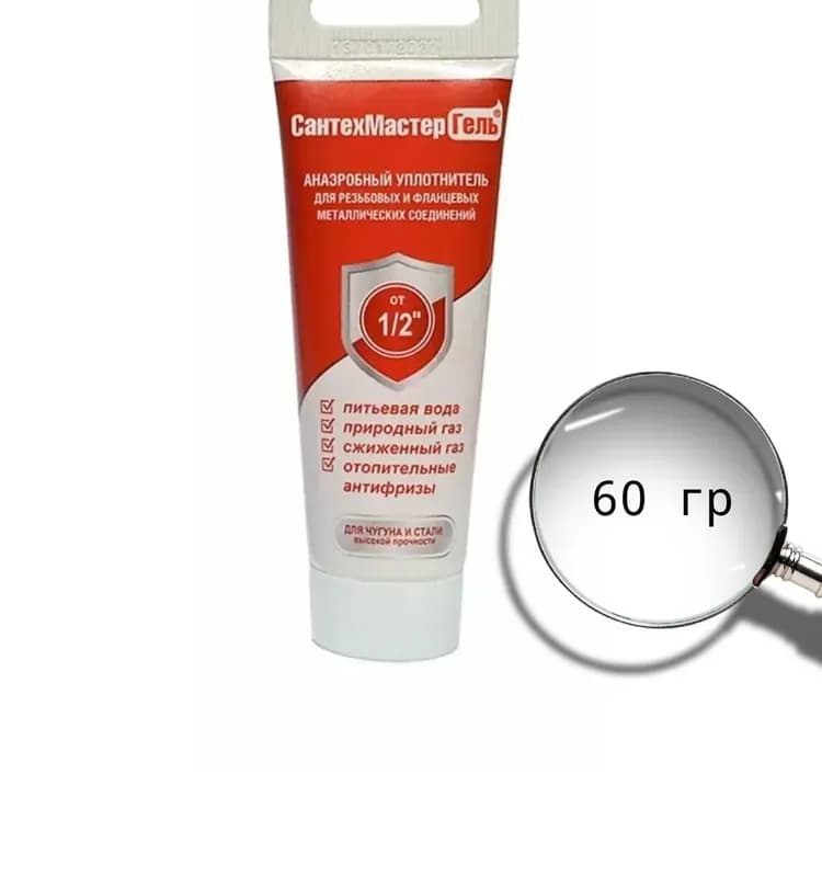 Сантехмастер гель для резьбы красный 60 г