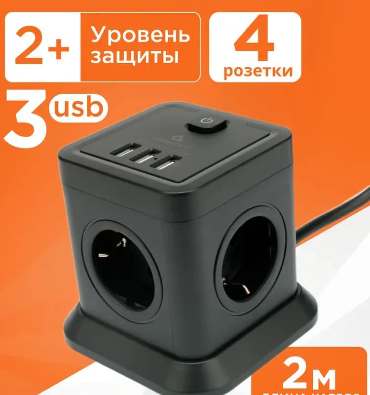 ЕЕ черный тройник 1"-1/2