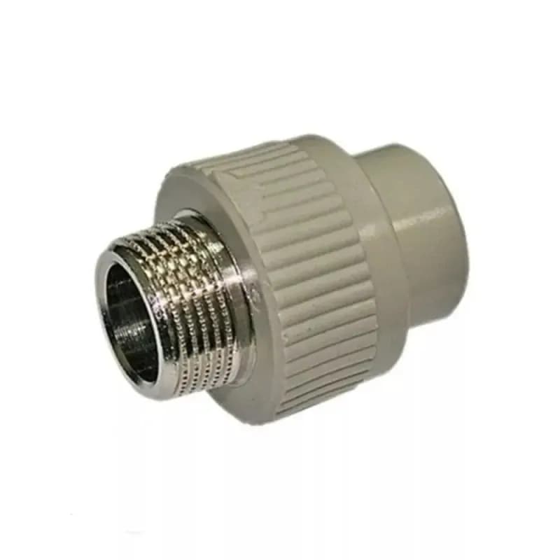 Серый ПП Чех муфта комбинированная наружная 32×3/4
