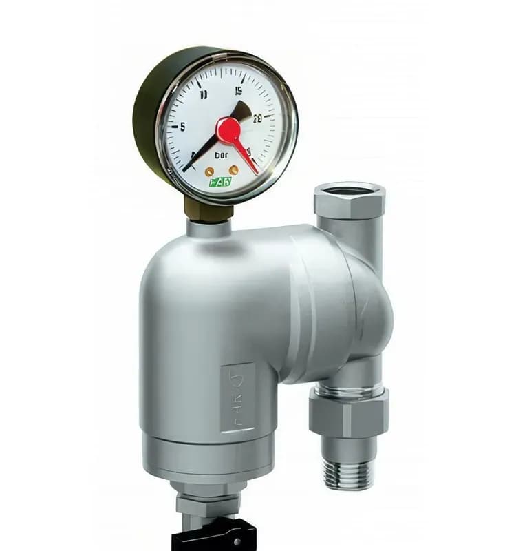 Фильтр 1/2" НР-НР с манометром 100МКМ макс. 90°C 25 БАР