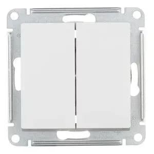 Переключатель Schneider Electric Atlas Design ATN000165 двухклавишный на 2 направления скрытая установка белый