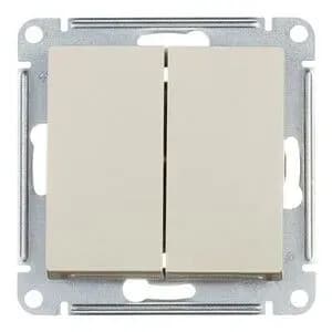 Переключатель Schneider Electric Atlas Design ATN000265 двухклавишный на 2 направления скрытая установка бежевый