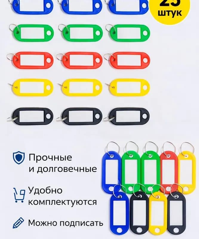 Fit бирки для ключей пластик