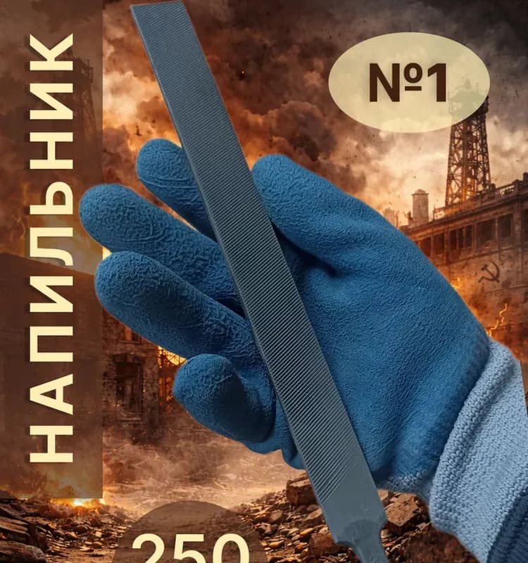 Напильник плоский 250 мм
