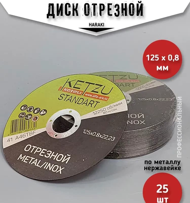 Диск по металлу 125-0,8-22 КЕТЗУ