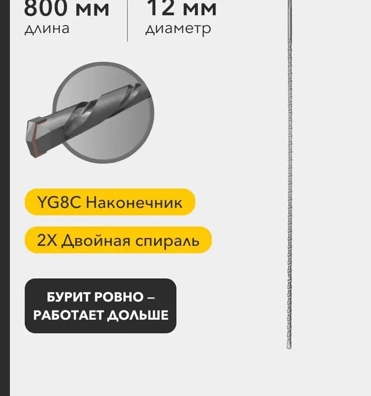 Бур по бетону SDS+ 10×310 мм