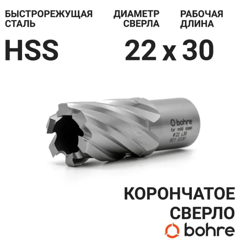 Сверло корончатое с хвостовиком 14 мм