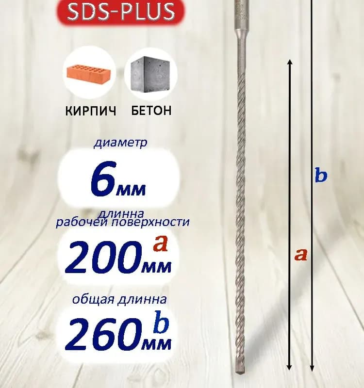 Сколе бур по бетону 6-450 мм