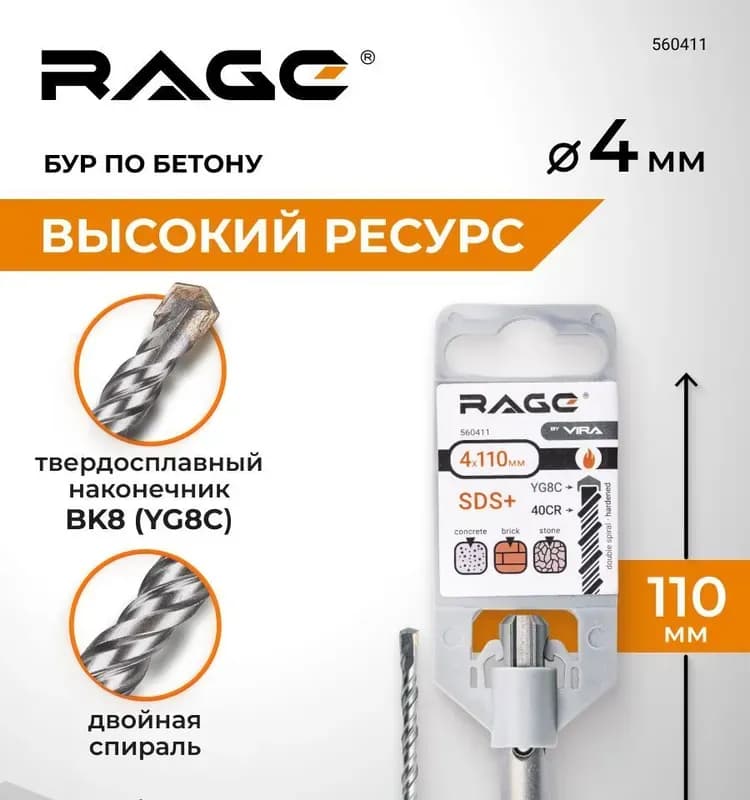 Sparta бур по бетону 4-110 мм