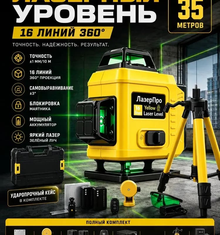 Уровень желтый 1 м