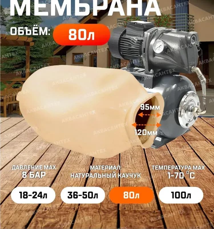 Мембрана для бака 80л