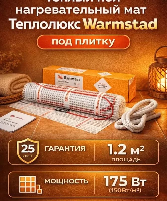 Мат нагревательный Warmstad WSM 1.5 м² 220 Вт