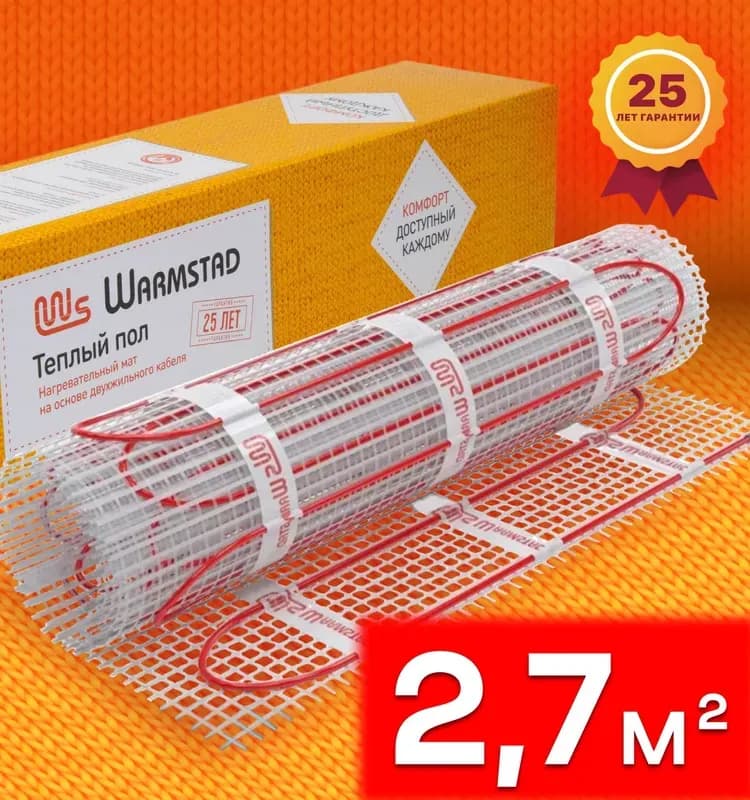 Мат нагревательный Warmstad WSM 2.7 м² 400 Вт