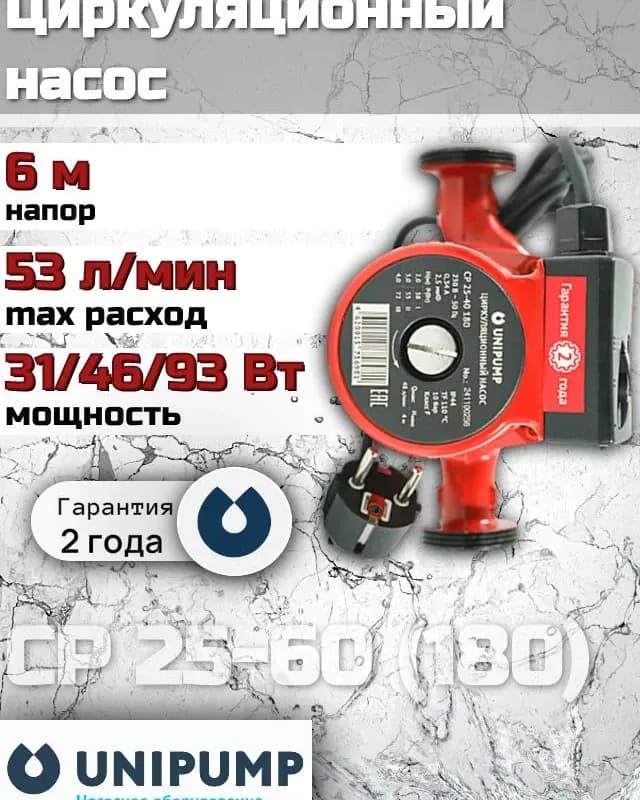 Uniterm Насос циркуляционный 32-60/180