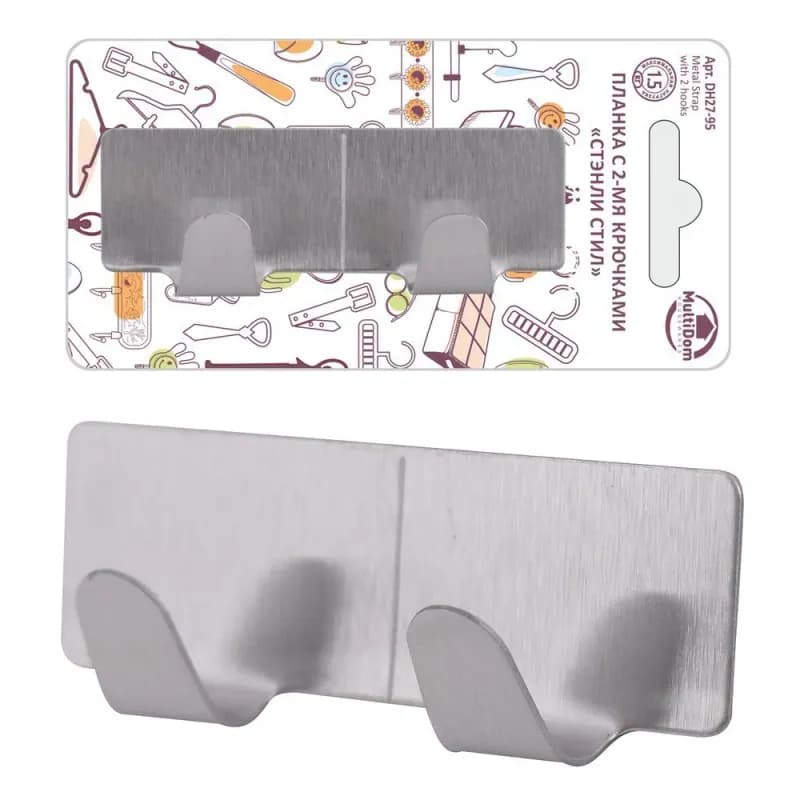 Планка с 3 крючками Stanley Steel