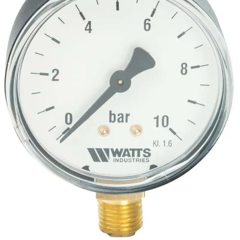 WATTS Манометр горизонтальный 10 бар