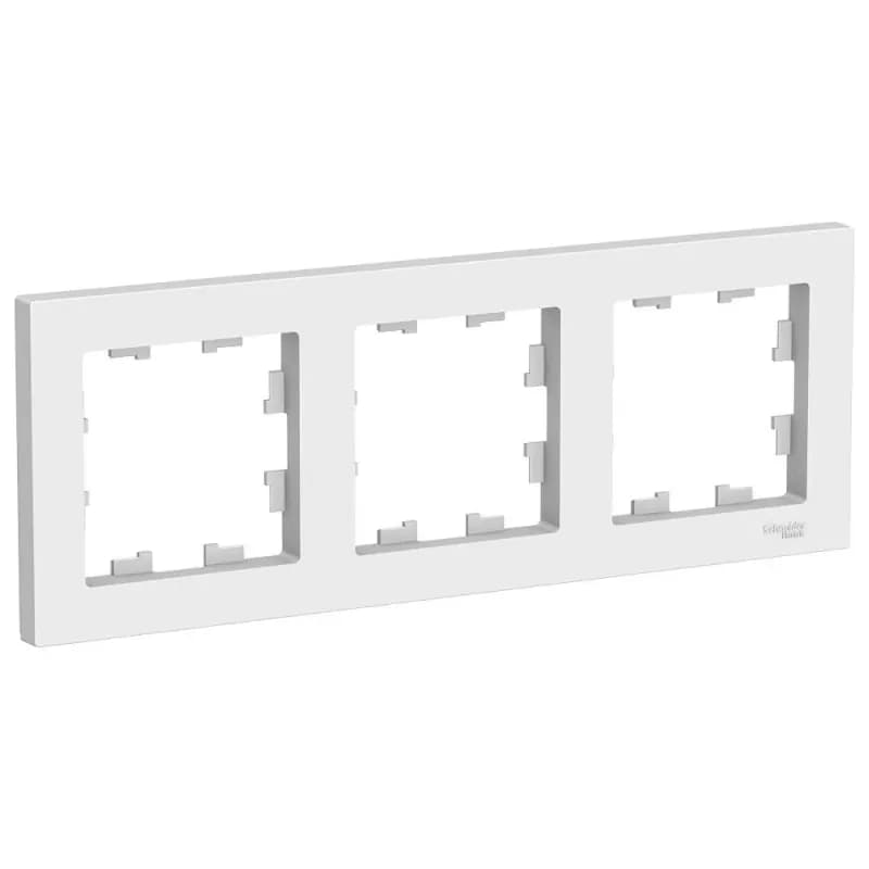 Рамка Schneider Electric Atlas Design ATN000103 трёхместная универсальная белая