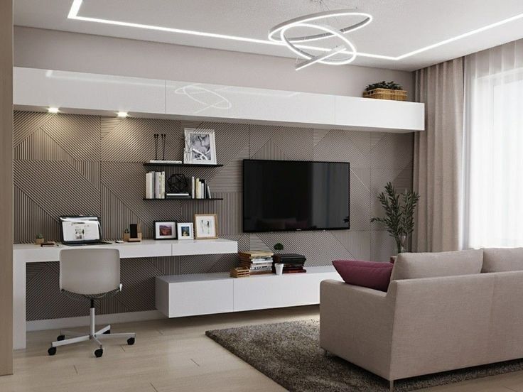 Интерьер после отделочных работ — гостиная